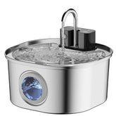 3.2L Wireless Stainless Steel Pet Water Feeder Auto Cat Fountain