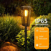 Solar Walkway Led Filament Warm Lamp For Lights Yard Outdoor Lamps