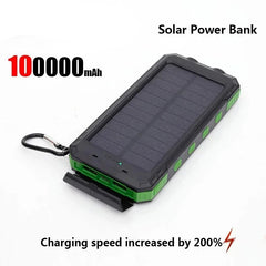 Solar Power Bank 200000mAh Large Capacity Fast Charging