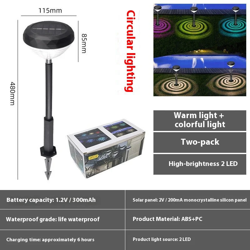 Solar Pathway Lights Multicolor & Warm White LED IP67