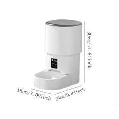 4L WIFI Button Automatic Cat Intelligent Feeder