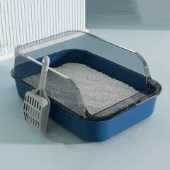 Cats Toilet Cat Litter Box Semi-enclosed High Side Splash proof