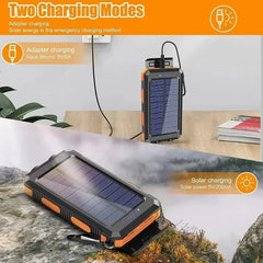 Solar Power Bank 200000mAh Large Capacity Fast Charging