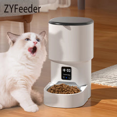 4L WIFI Button Automatic Cat Intelligent Feeder